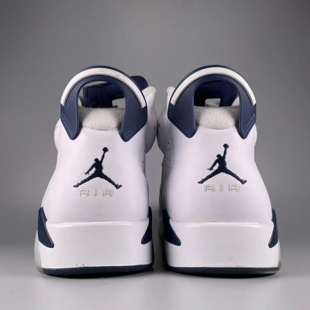 Jordan White and Navy High-Top Sneakers